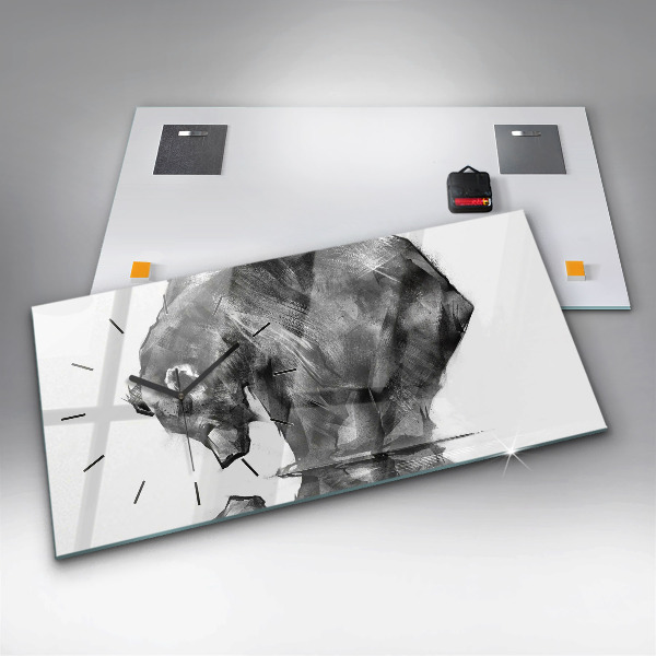 Vízszintes üvegóra Rajzfilm medve