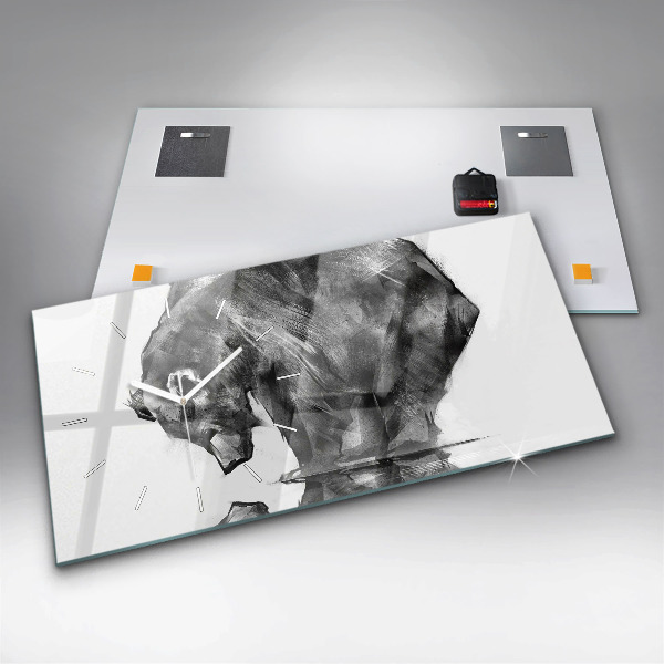 Vízszintes üvegóra Rajzfilm medve