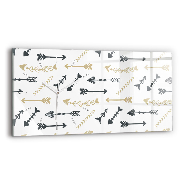 Vízszintes üvegóra Geometrikus csípő minta