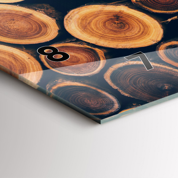 Vízszintes üvegóra Faipari