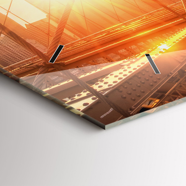 Vízszintes üvegóra Brooklyn Bridge NYC