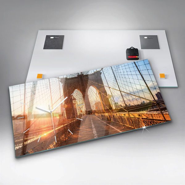 Vízszintes üvegóra Brooklyn Bridge NYC