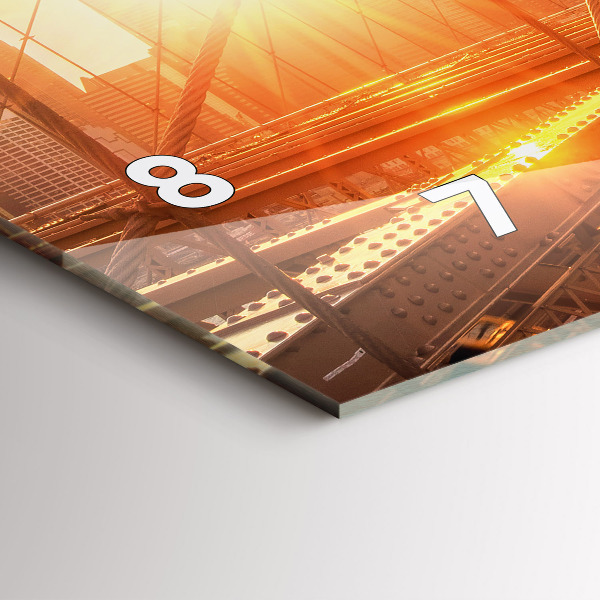 Vízszintes üvegóra Brooklyn Bridge NYC