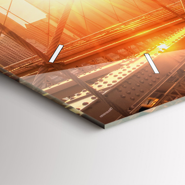 Vízszintes üvegóra Brooklyn Bridge NYC