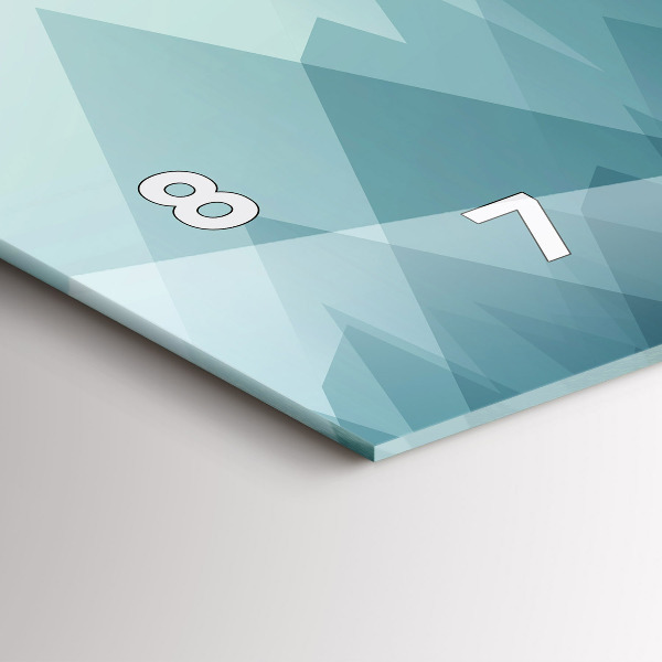 Vízszintes üvegóra Geometriai figurák