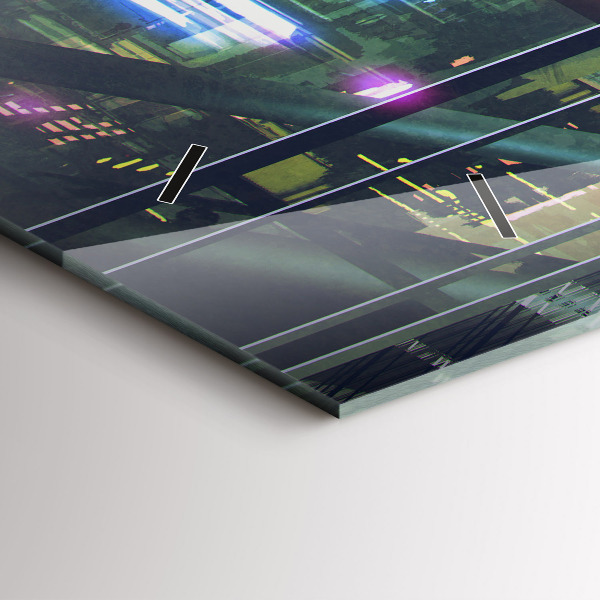 Vízszintes üvegóra Cyberpunk