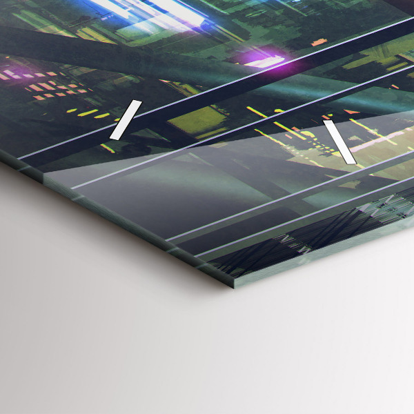 Vízszintes üvegóra Cyberpunk