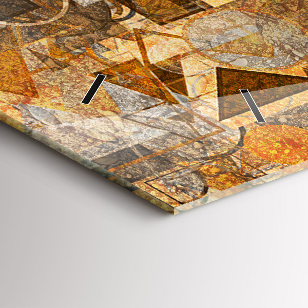 Vízszintes üvegóra Geometriai formák