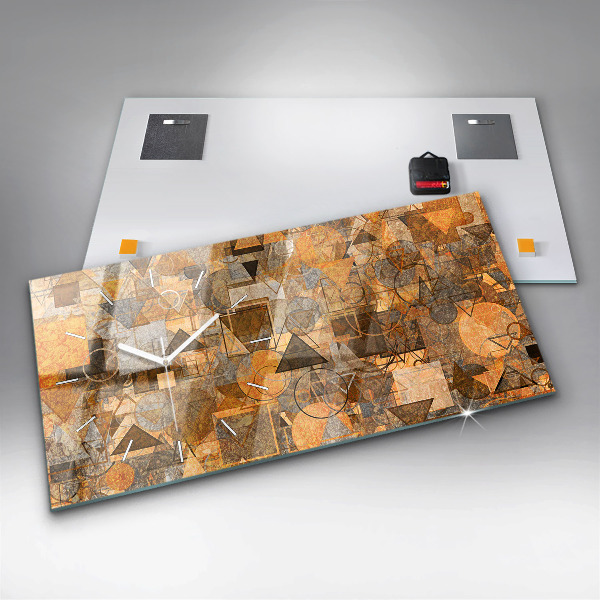 Vízszintes üvegóra Geometriai formák