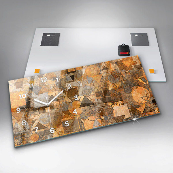 Vízszintes üvegóra Geometriai formák