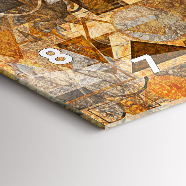 Vízszintes üvegóra Geometriai formák