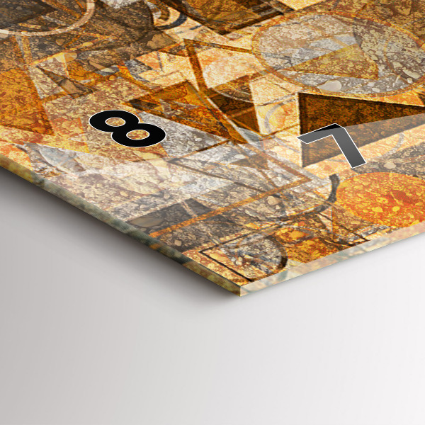 Vízszintes üvegóra Geometriai formák