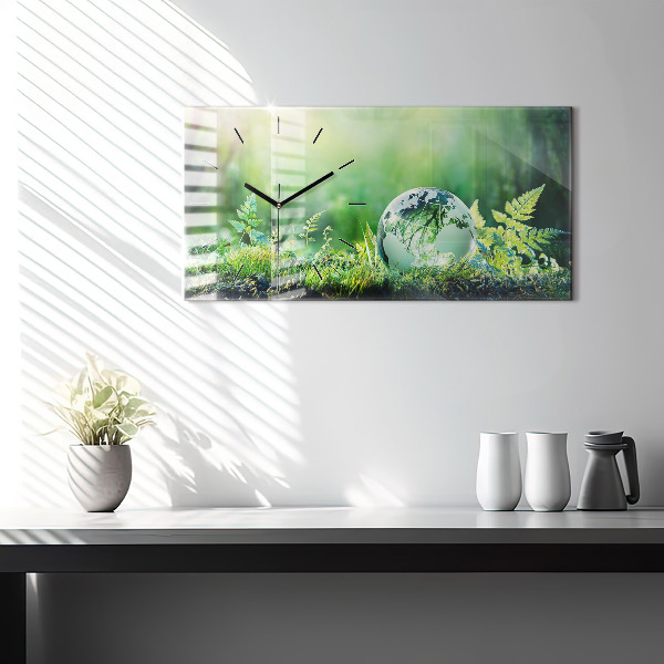 Vízszintes üvegóra Földgolyó