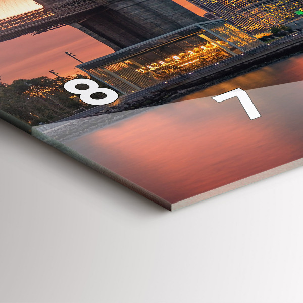 Vízszintes üvegóra New York East River