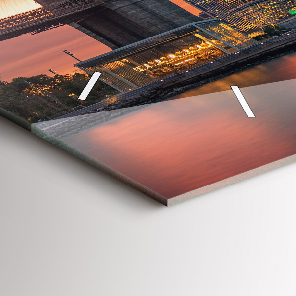 Vízszintes üvegóra New York East River