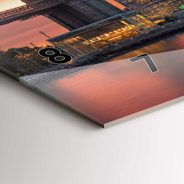 Vízszintes üvegóra New York East River