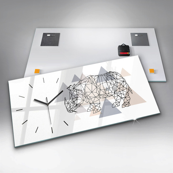 Vízszintes üvegóra Geometrikus minta