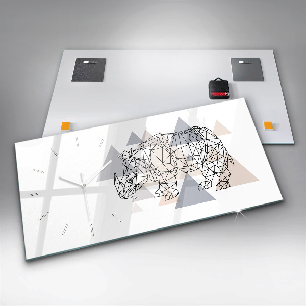 Vízszintes üvegóra Geometrikus minta