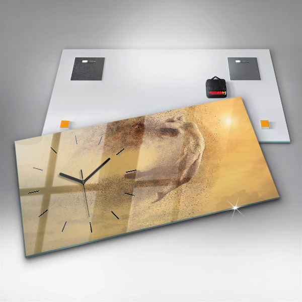 Vízszintes üvegóra Nő az ábrán