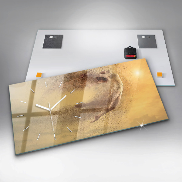 Vízszintes üvegóra Nő az ábrán