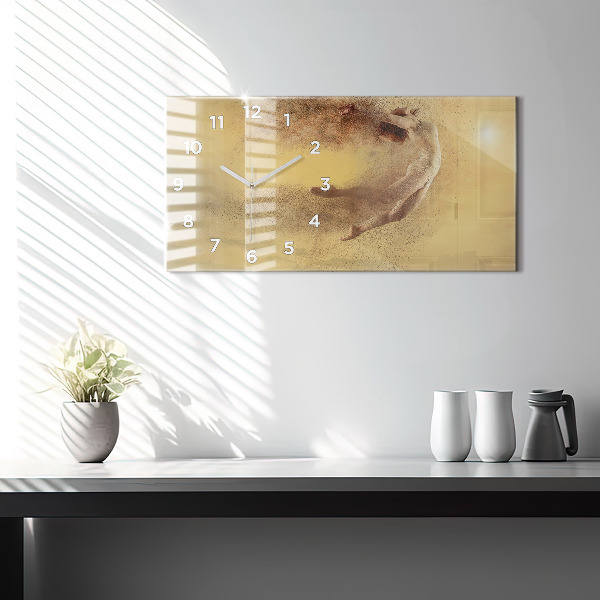 Vízszintes üvegóra Nő az ábrán