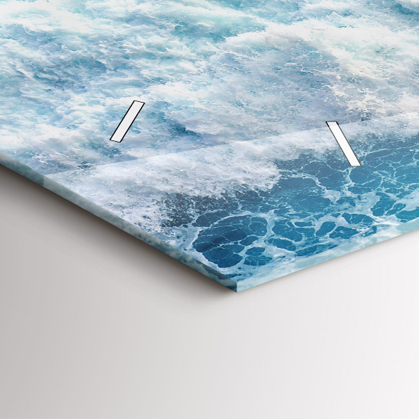 Vízszintes üvegóra Óceán hullámai