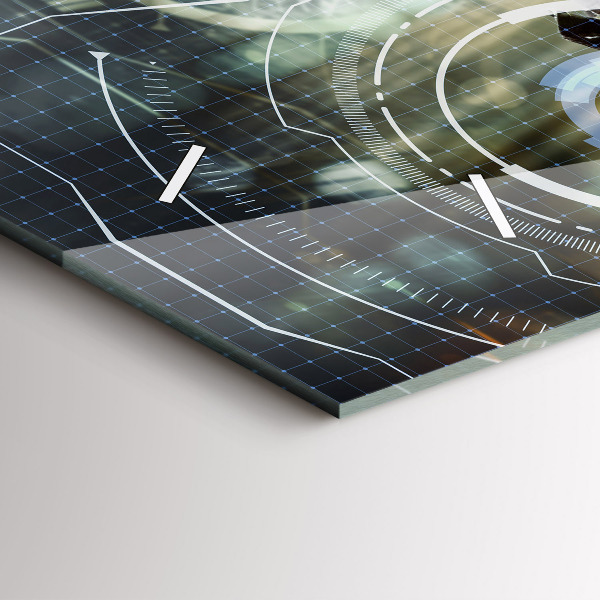 Vízszintes üvegóra Katona fegyverrel