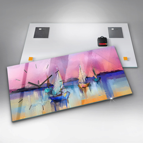 Vízszintes üvegóra Tengeri tájkép