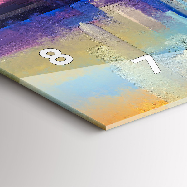 Vízszintes üvegóra Tengeri tájkép