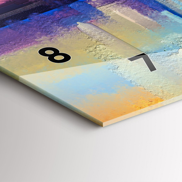 Vízszintes üvegóra Tengeri tájkép