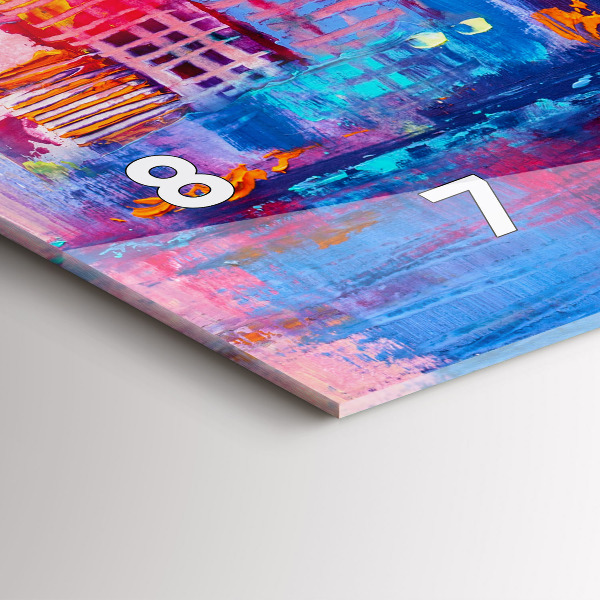 Vízszintes üvegóra Felhőkarcoló absztrakció