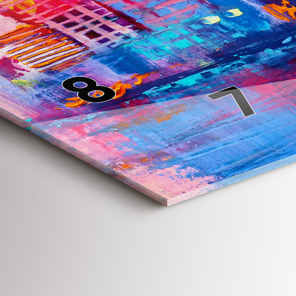 Vízszintes üvegóra Felhőkarcoló absztrakció