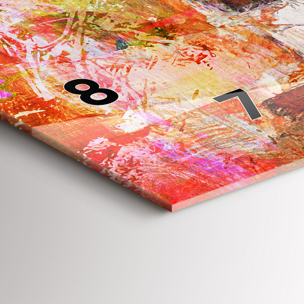 Vízszintes üvegóra Absztrakt kompozíció