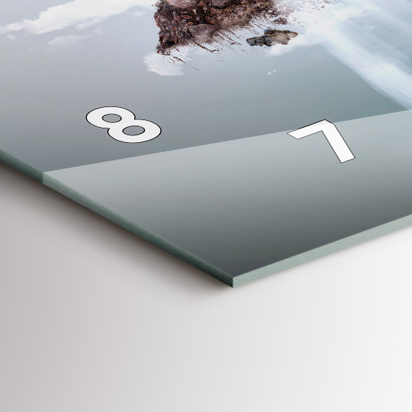 Vízszintes üvegóra Repülő Sziget Vízesés