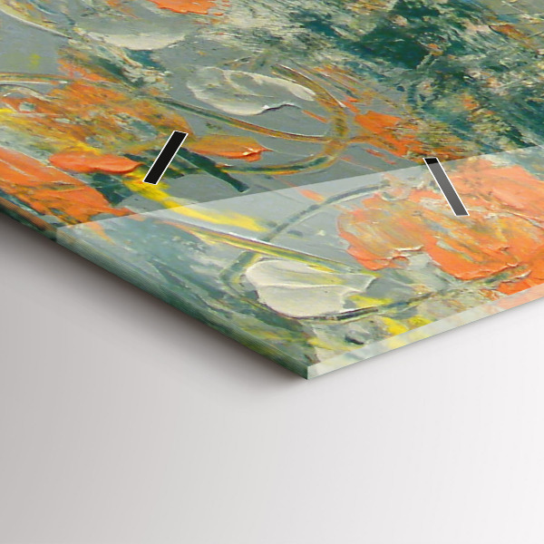 Vízszintes üvegóra Festett elefánttartás