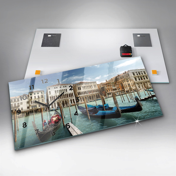 Vízszintes üvegóra Gondolák Velence Olaszország