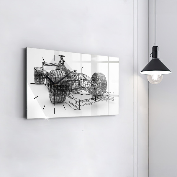 Vízszintes üvegóra F1 autó design