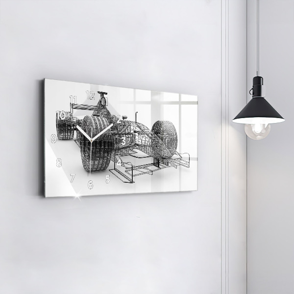 Vízszintes üvegóra F1 autó design