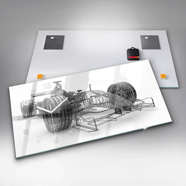 Vízszintes üvegóra F1 autó design
