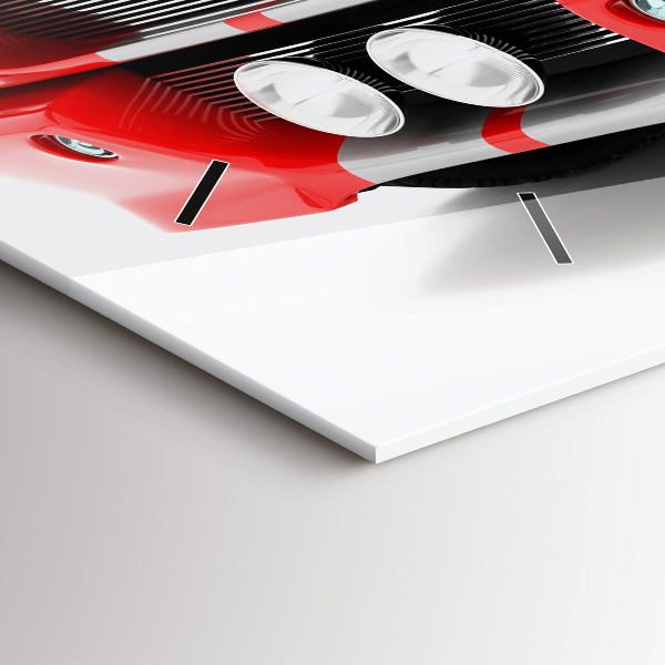 Vízszintes üvegóra Sportautó