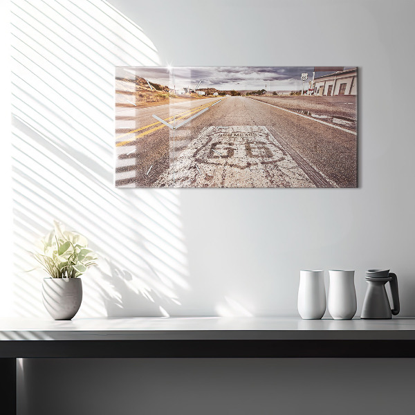 Vízszintes üvegóra Route 66 USA