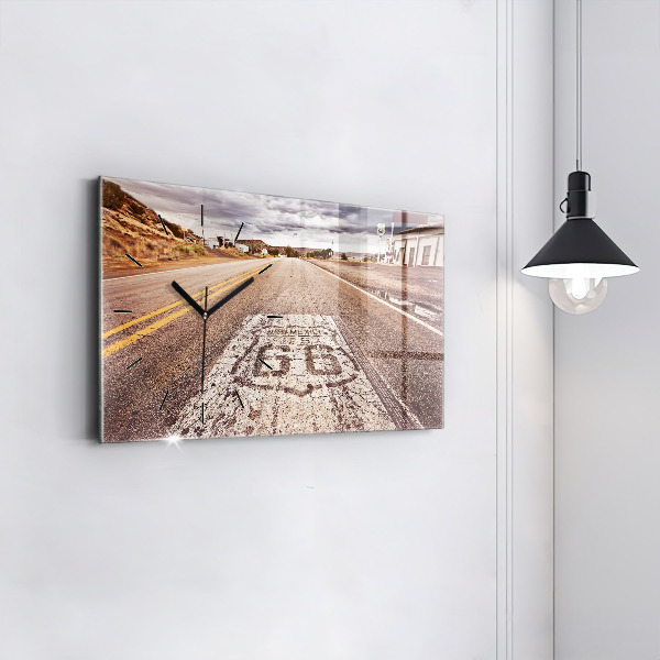 Vízszintes üvegóra Route 66 USA