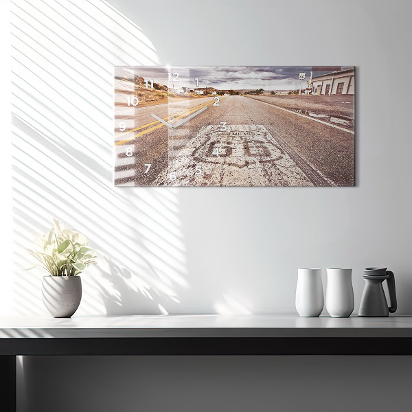 Vízszintes üvegóra Route 66 USA