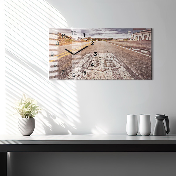 Vízszintes üvegóra Route 66 USA