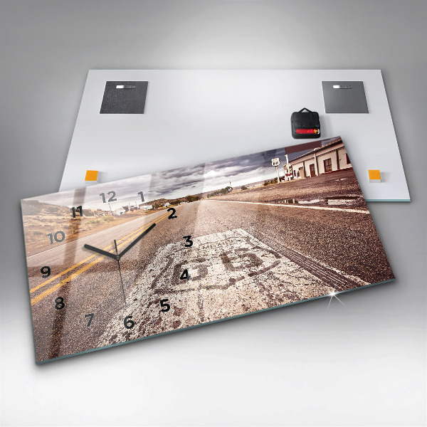 Vízszintes üvegóra Route 66 USA