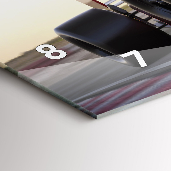 Vízszintes üvegóra Sport versenyautó