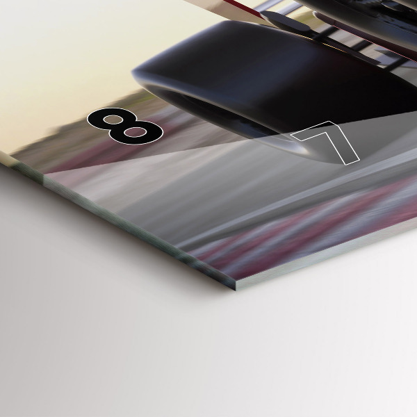 Vízszintes üvegóra Sport versenyautó