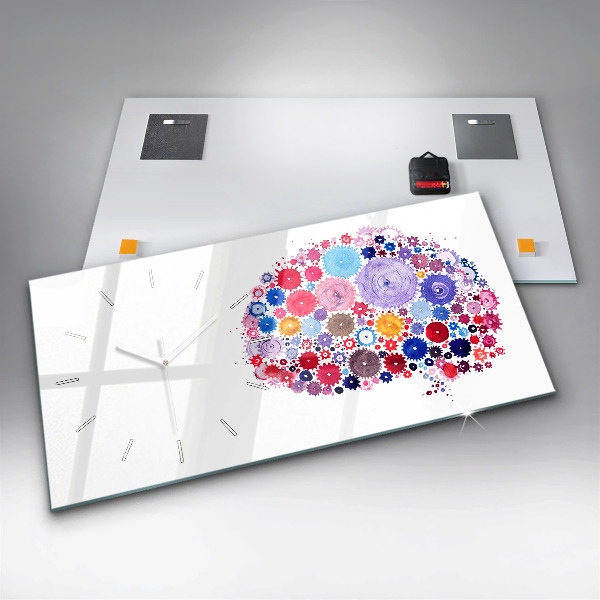 Vízszintes üvegóra Színes absztrakt illusztráció