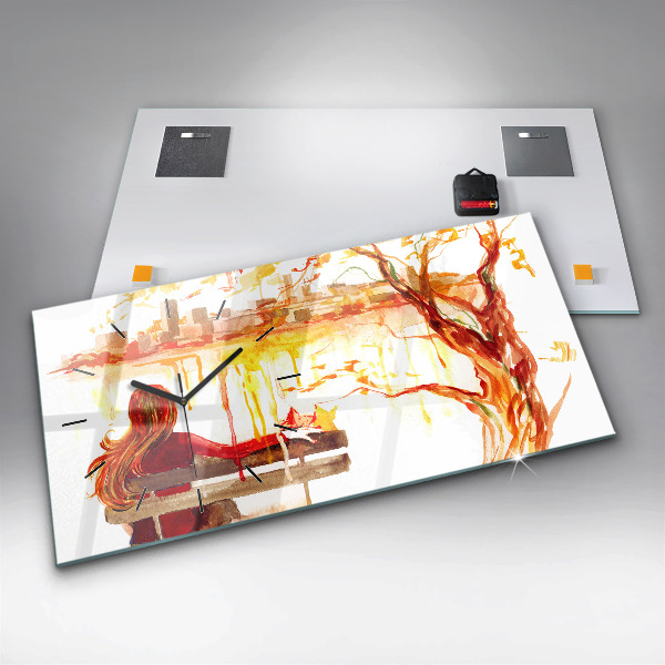 Vízszintes üvegóra Őszi táj