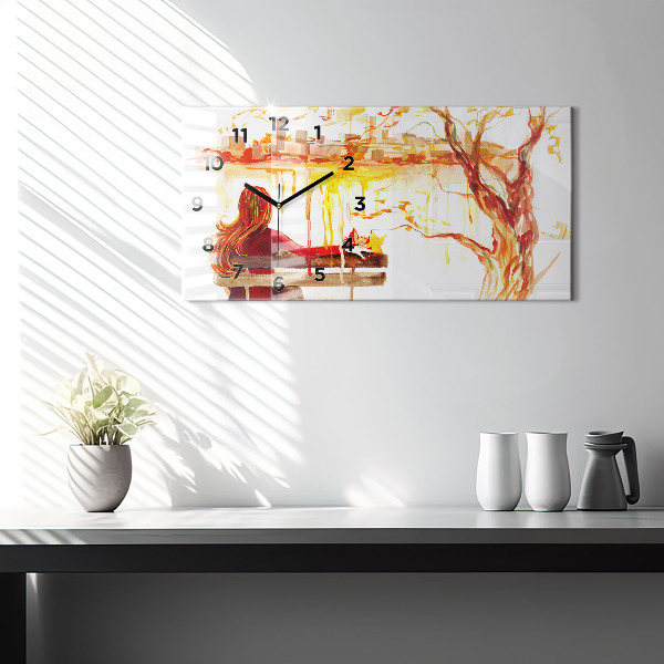 Vízszintes üvegóra Őszi táj